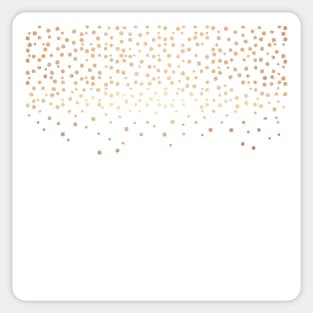 ROSE GOLD CONFETTI Sticker